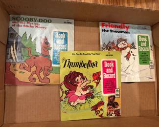 45s, Scooby Doo, Friendly the Snowman, Thumbelina 