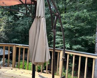 Umbrella on stand