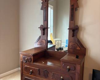 Antique dresser with mirror