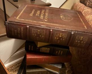 Decorative book side table with drawer