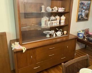 VINTAGE MCM DREXEL PROFILE CHINA CLOSET