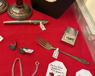 STERLING SILVER PENS & FLATWARE
