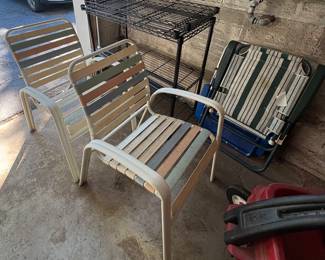 VINTAGE MCM STACKABLE CHAIRS