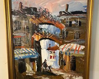 ORIGINAL MORRIS KATZ VINTAGE MCM OIL PAINTING