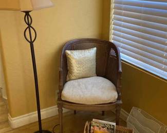 Reading Nook 60 Tall Lamp, Rattan Chair More