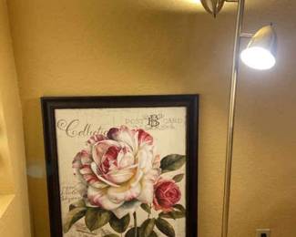 Rose Art And Standing Lamp