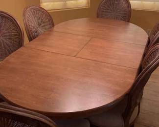 04 World Market Dining Table With 6 Chairs