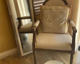 Sitting Area With Chair, Footrest And Mirror