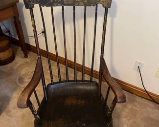 Antique Hitchcock rocking chair