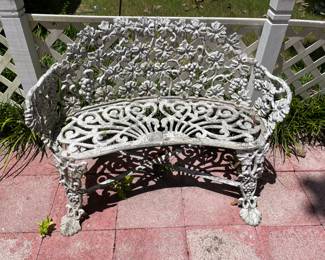 Antique cast aluminum patio furniture