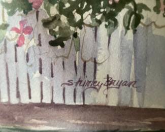 Shirley Bryan watercolor. LOCAL ARTIST