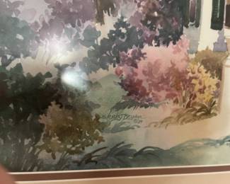 Shirley Bryan watercolor. LOCAL ARTIST