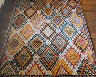 Moroccan tribal style rug c. 1960, 4x6