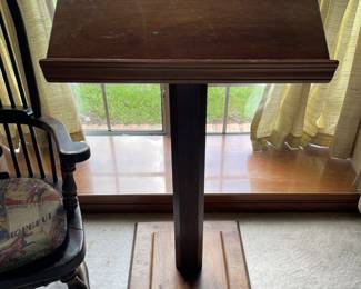 Vintage wooden podium