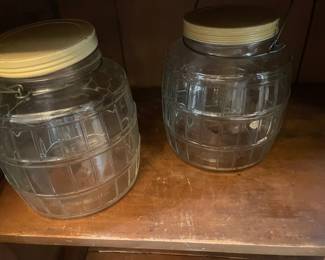 Two large pickle jars