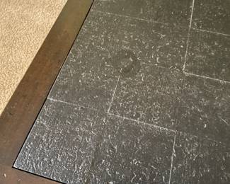 Antique, English coffee table with slate tile top