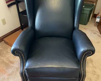 Leather arm chair