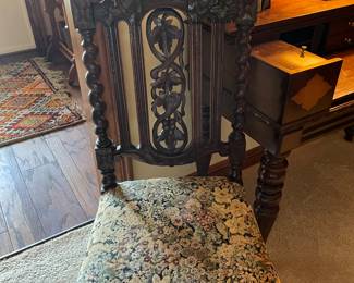 Antique Jacobean style single side chair