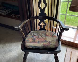Two (2) Vintage Virginia House Windsor chairs