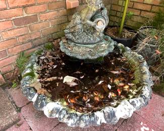 Large garden fountain