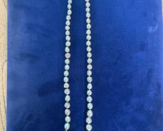 Gray, natural pearls