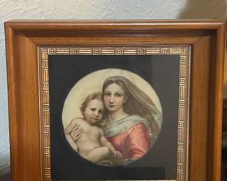 Rafael Madonna and child print