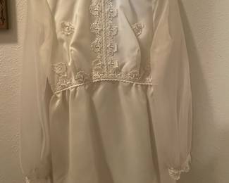Vintage 1970's wedding dress