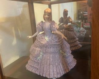 Dresden porcelain lace figurine