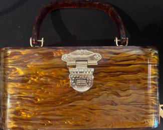 Vintage Lucite Square Box Handbag