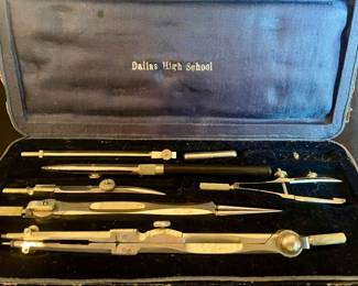 Vintage drafting set from Dallas Company