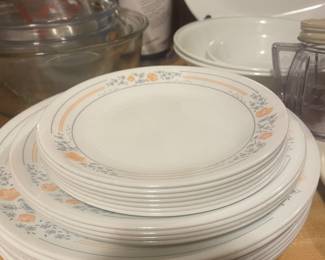 Vintage Corelle Apricot Grove Set of Dishes