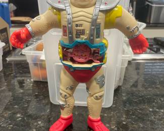 Vintage 1991 Krang's Android Body Action Figure with original Krang Brain