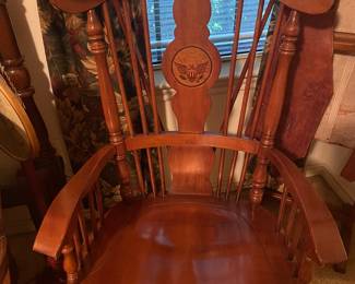 Vintage Spindle Back 1960's Rocking Chair