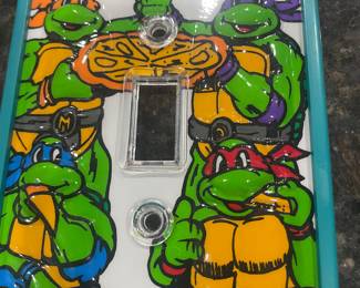 Teenage Mutant Ninja Turtles Light plate Rare!