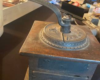 Antique coffee grinder