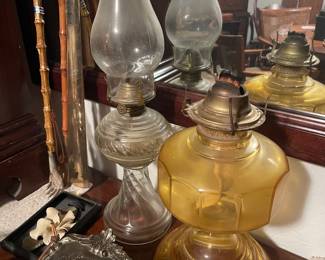 Antique oil lanterns