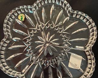 Waterford relish dish with 3-way divider (in box) - NEW