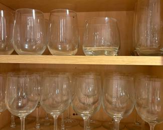 Basic entertaining wine glasses
