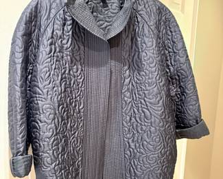 Black silk jacket - size 2 X