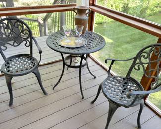 Cafe set - table and chairs (2)