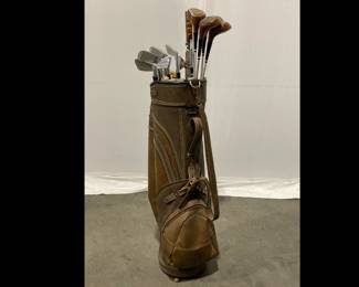 Lot 3998 Vintage MacGregor Golf Clubs and Bag