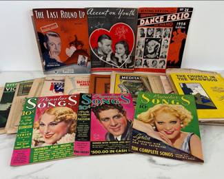 Lot 4562 Vintage Sheet Music and Popular Song Books