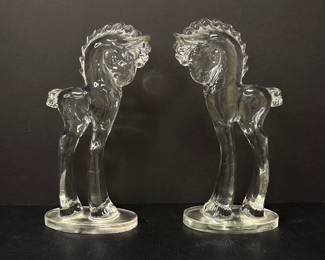 Lot 4554 Paden City Glass Horse Figurines