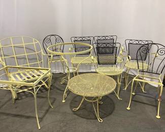 Lot 4950 Vintage Metal Patio Furniture Lot