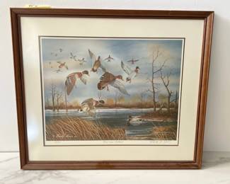Lot 4580 Randy P. Jones Rest Time Mallards Signed Numbered Print Ducks