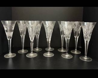 Lot 4678 Waterford Crystal Fluted Champagne Glasses