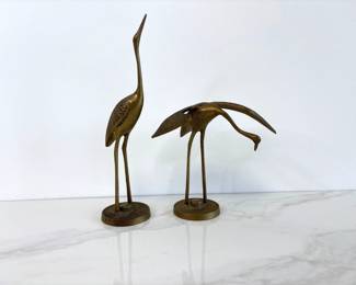 Lot 4563 Brass Cranes