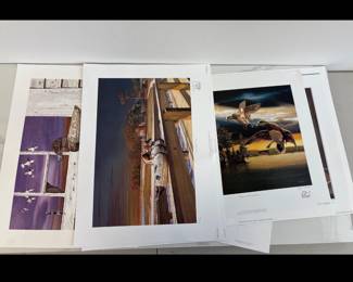Lot 4673 Ducks Unlimited Signed Prints NC Art Hunting Themed
