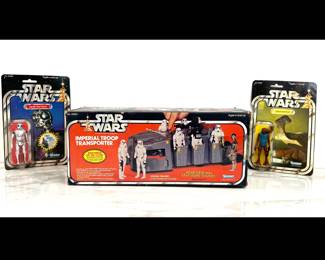 Lot 4804 Vintage Star Wars Imperial Troop Transporter Death Star Droid Hammerhead Figures