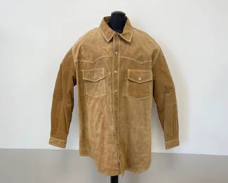 Lot 4611 Colebrook XXL Western Suede Mens Shirt Jacket